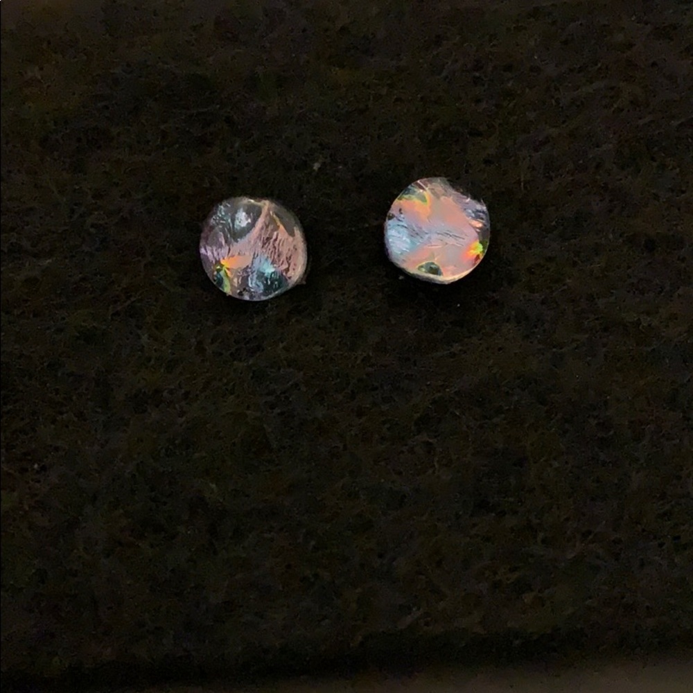 Multi color post earring